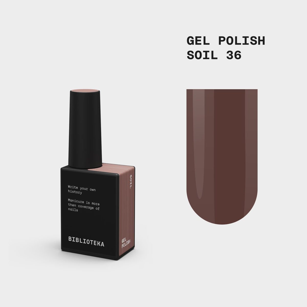 BIBLIOTEKA GEL POLISH № 36 SOIL – DEEP EARTHY, 10 ML