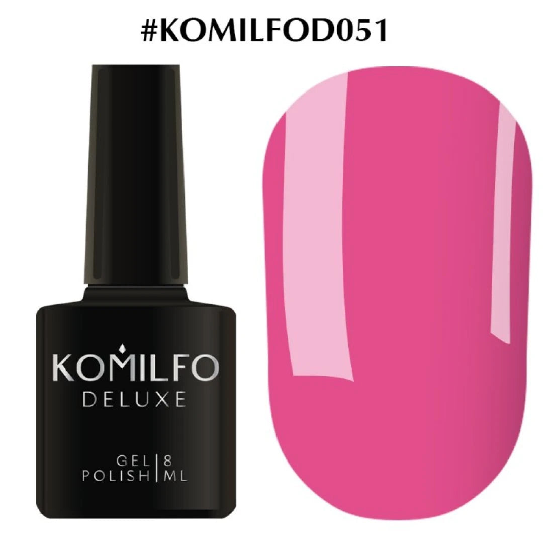 DELUXE GEL POLISH D051, 8 ML KOMILFO