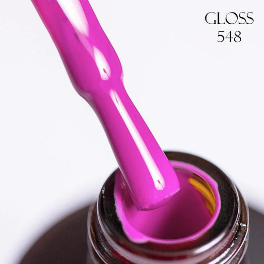 GLOSS Gel polish 548 (pink Bubblegum), 11 ml