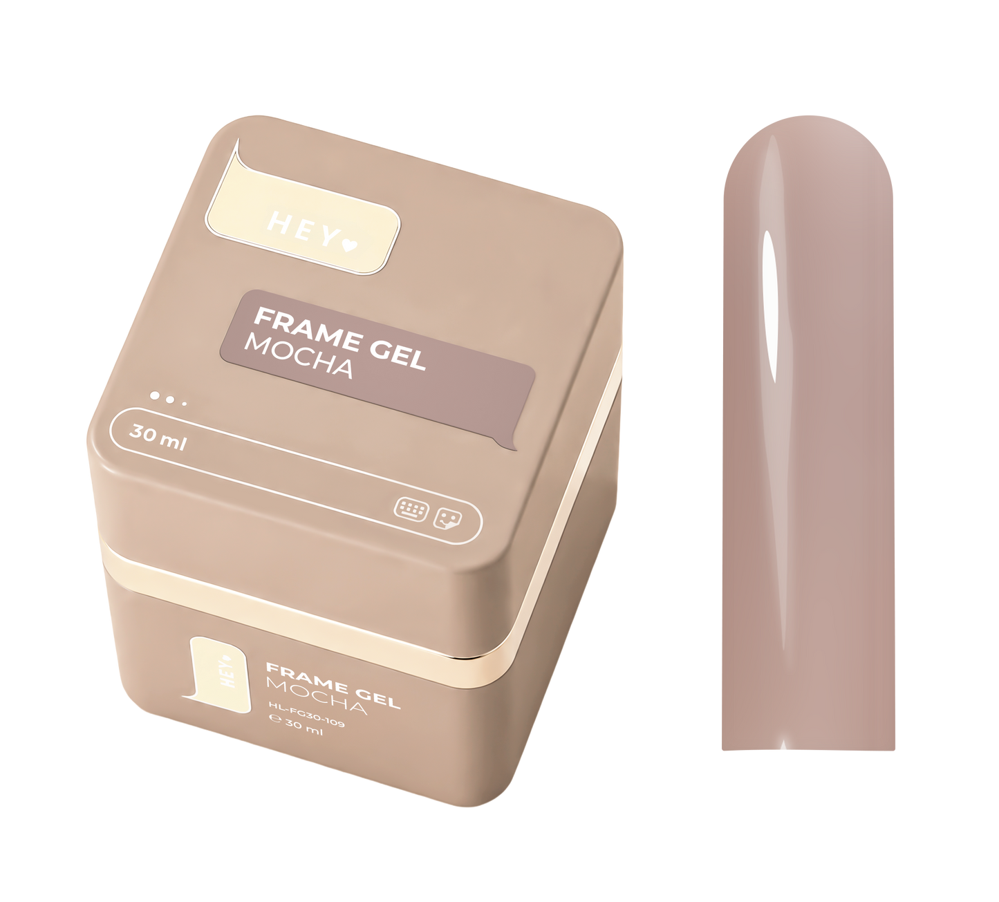 HEYLOVE. Frame builder Gel with Pump, MOCHA, 30 ml.