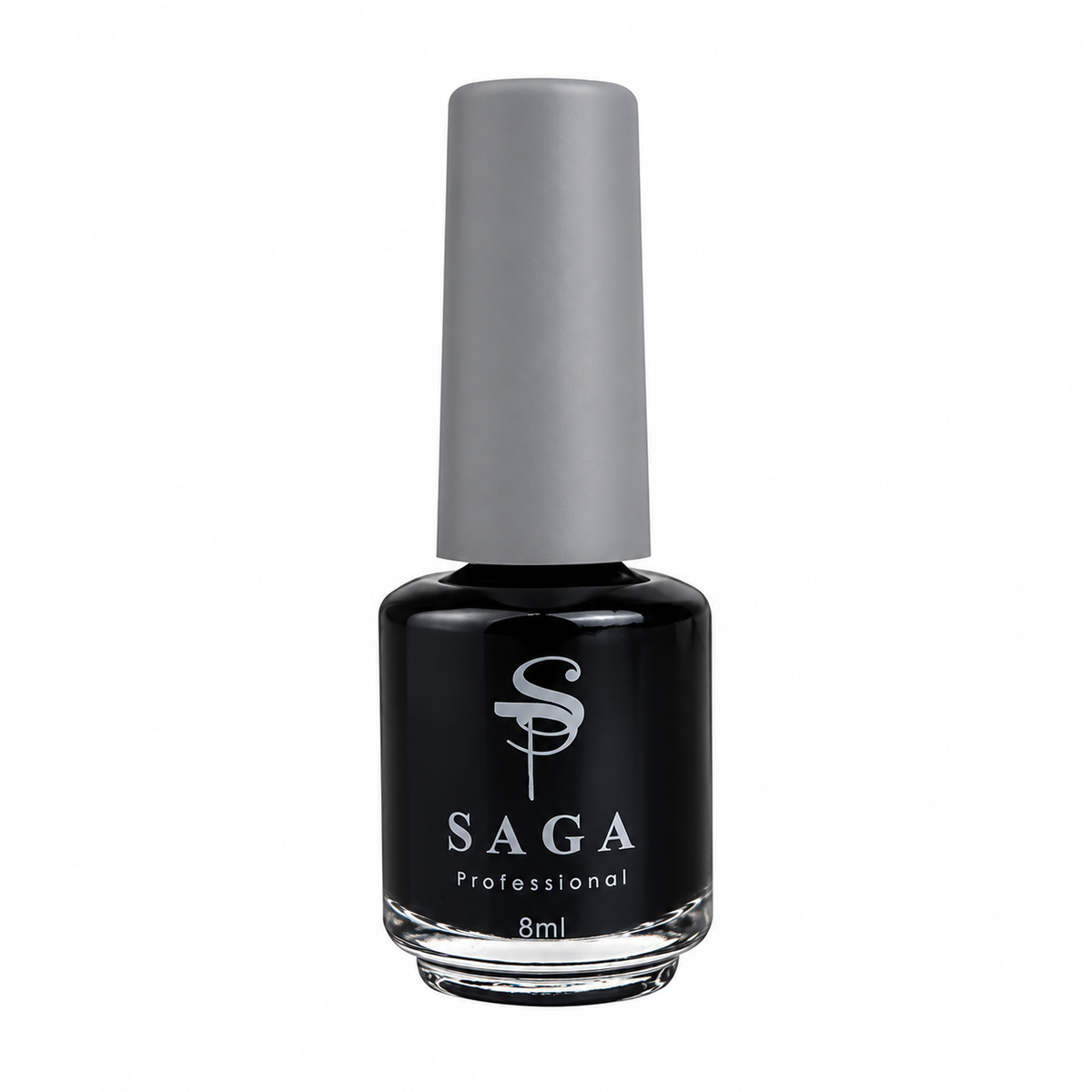 SAGA. Stamping nail polish, 1, Black,8ml.