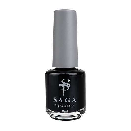 SAGA. Stamping nail polish, 1, Black,8ml.