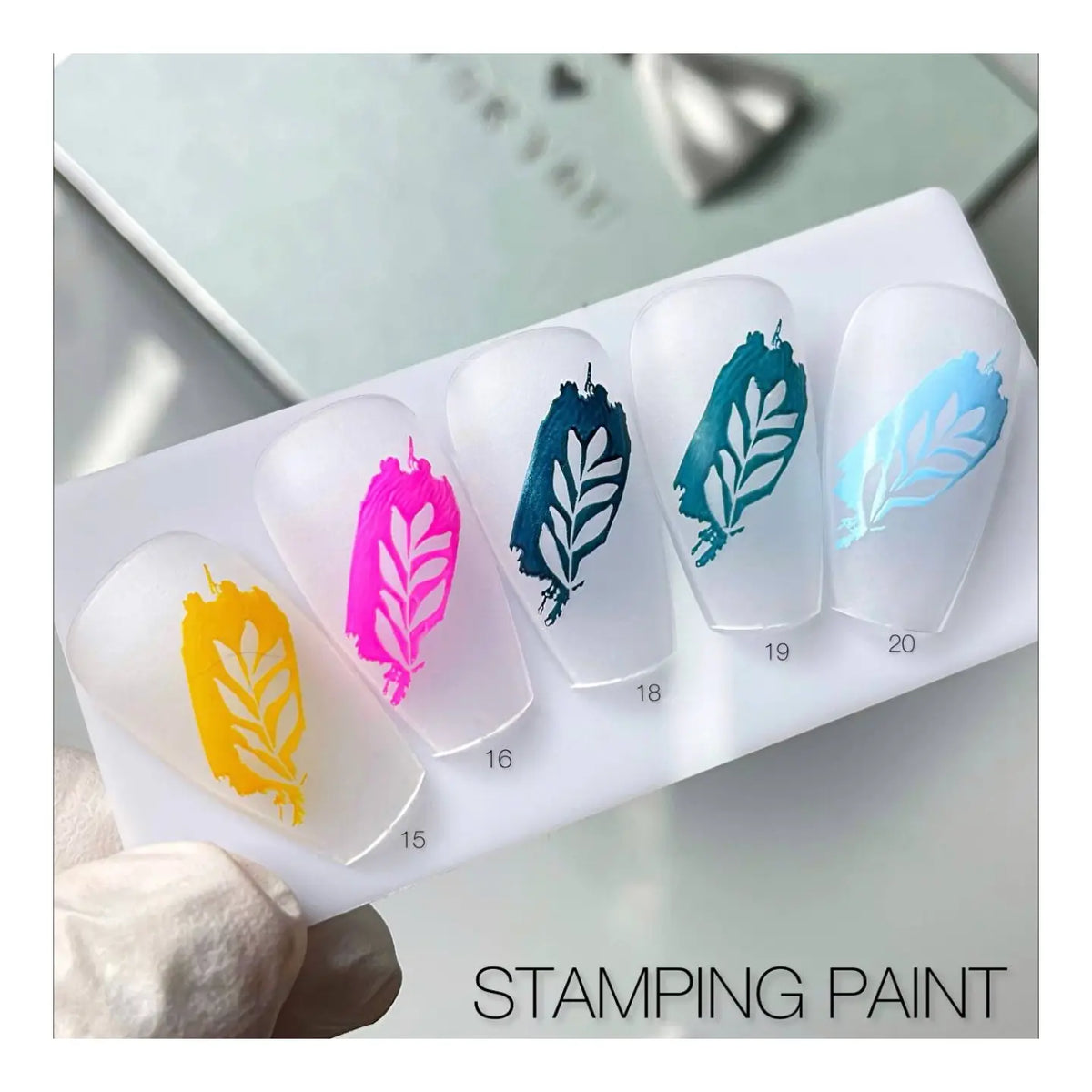 SAGA. Stamping nail polish, 19, Dark Green 8 ml