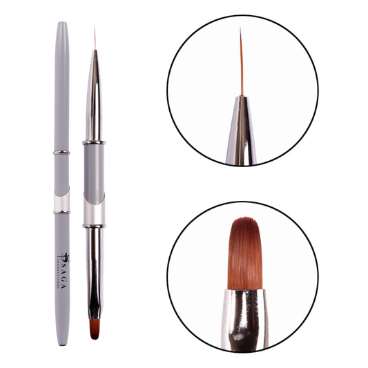 Saga Professional Double-sided brush No. 09 (gel 10mm + liner 11mm)