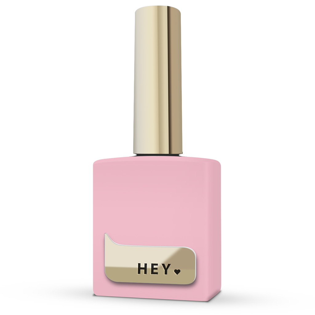 HEYLOVE. "Fairy Tale" Top coat, Pink, 15 ml, pink top coat without sticky layer