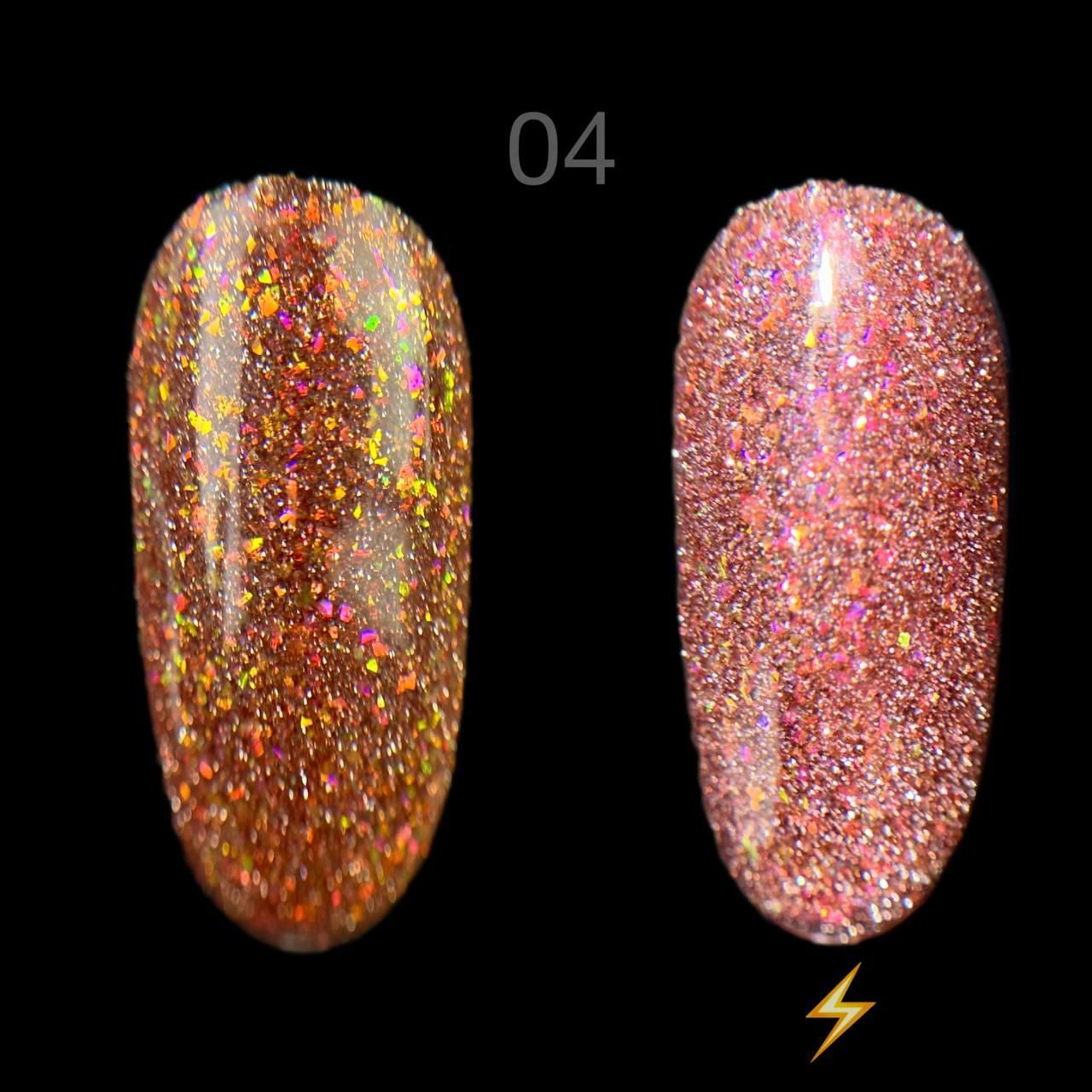 Danny №04  gel polish FIRE FLASH
