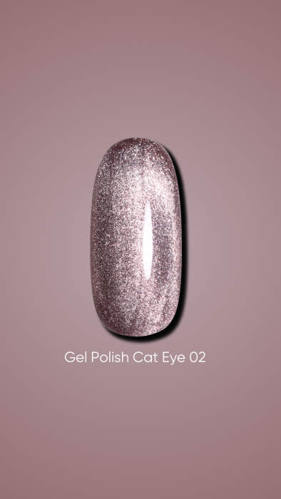 DARK GEL POLISH CAT EYE 02, 10 ML