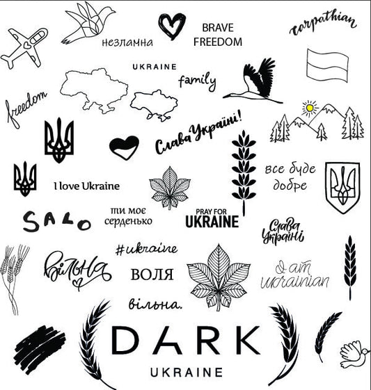 Dark stamping plate