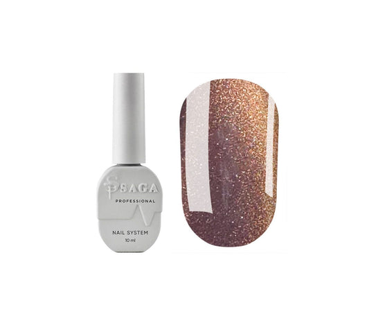 SAGA. Cat's Eye Gel Polish "Smoothie Cat", #01, 10 ml. Gel polish "Cat's Eye" chameleon