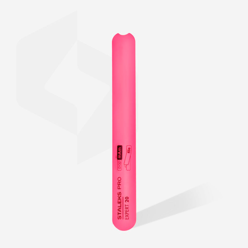 Straight plastic slanted nail file (base) EXPERT 20