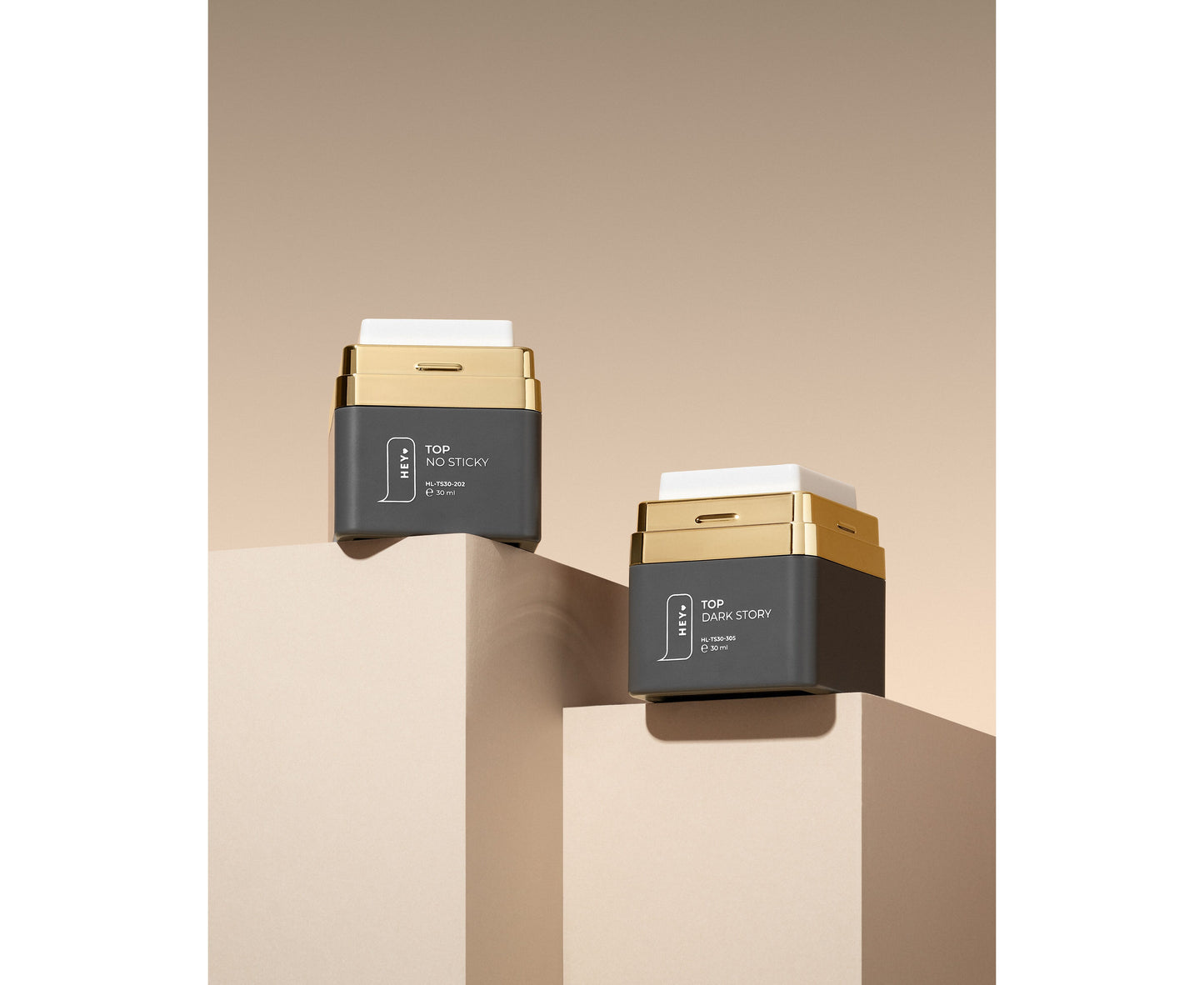 HEYLOVE. NO STICKY TOP COAT, 30 ML, GLOSSY TOP COAT WITHOUT STICKY BALL