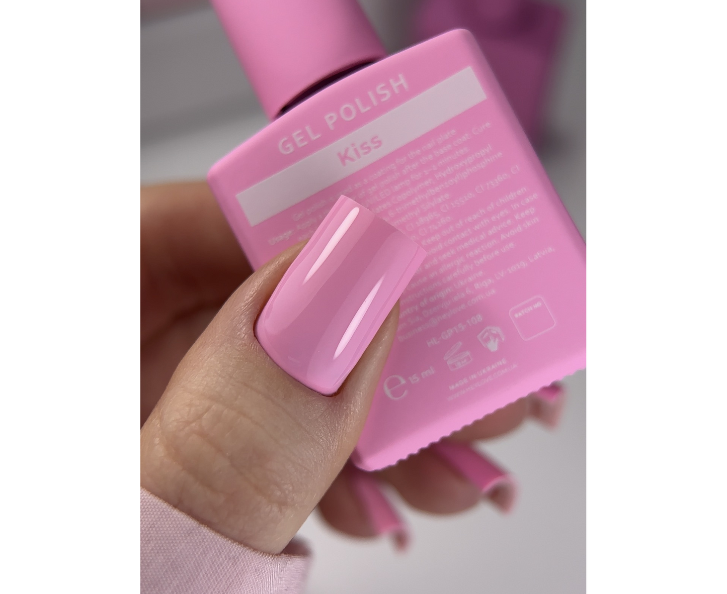 HEYLOVE. GEL POLISH, KISS, 15 ML, GEL POLISH