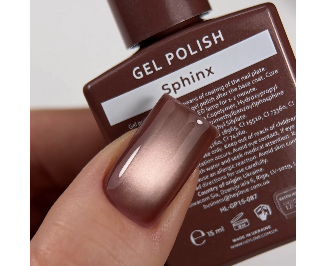 HEYLOVE. CAT'S EYE GEL POLISH, SPHINX, 15 ML