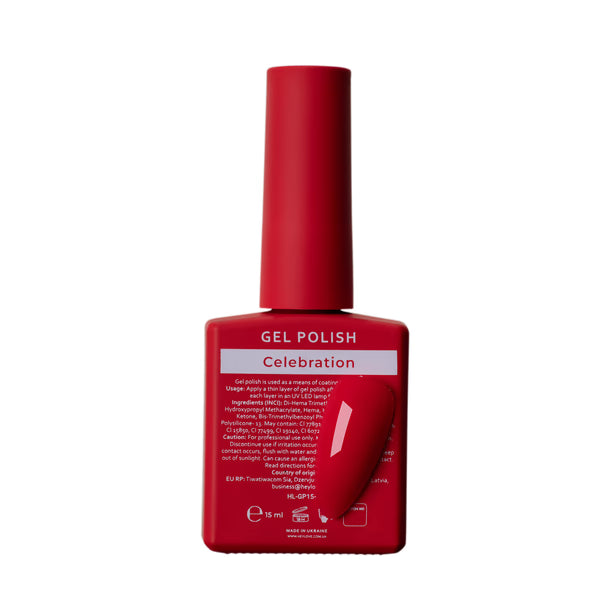 HEYLOVE. GEL POLISH, CELEBRATION, 15 ML