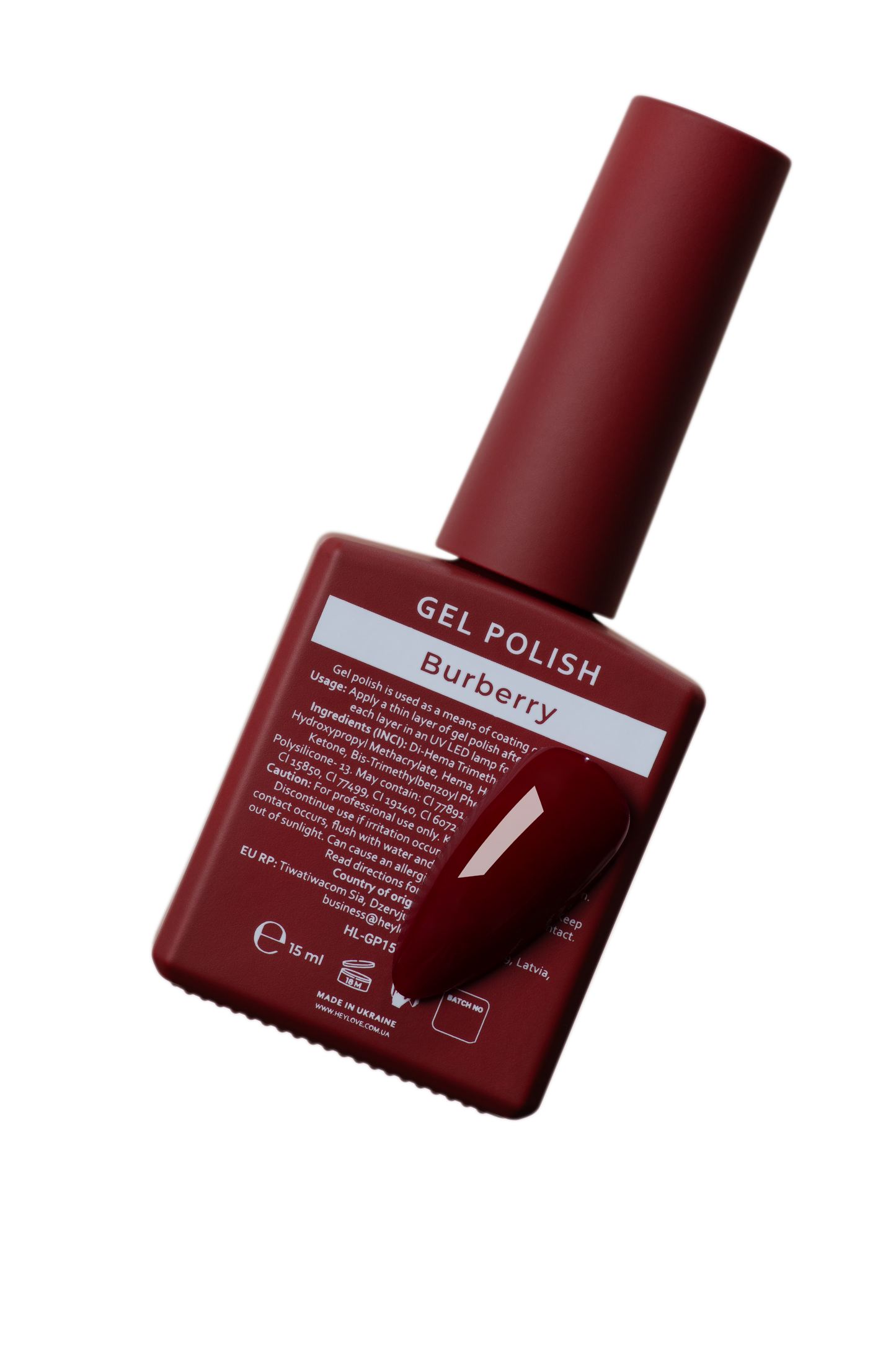 HEYLOVE. GEL POLISH, BURBERRY, 15 ML