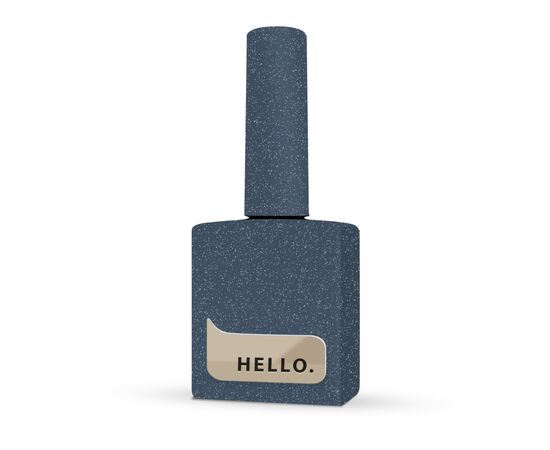 HELLO. Reflective Gel Polish, DARING, 15 ml, gel polish, dark blue with light-colored particles