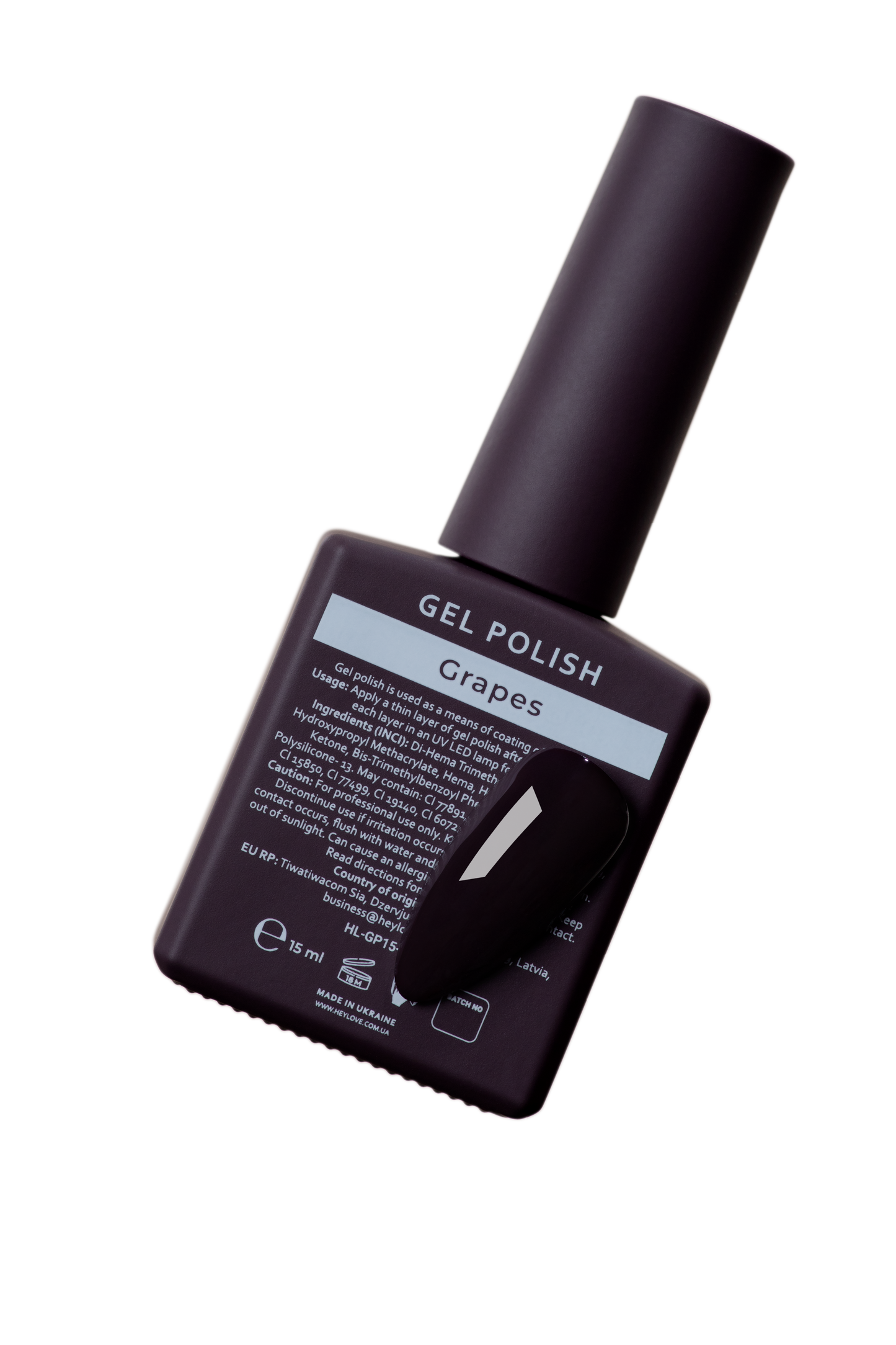 HEYLOVE. GEL POLISH, GRAPES, 15 ML