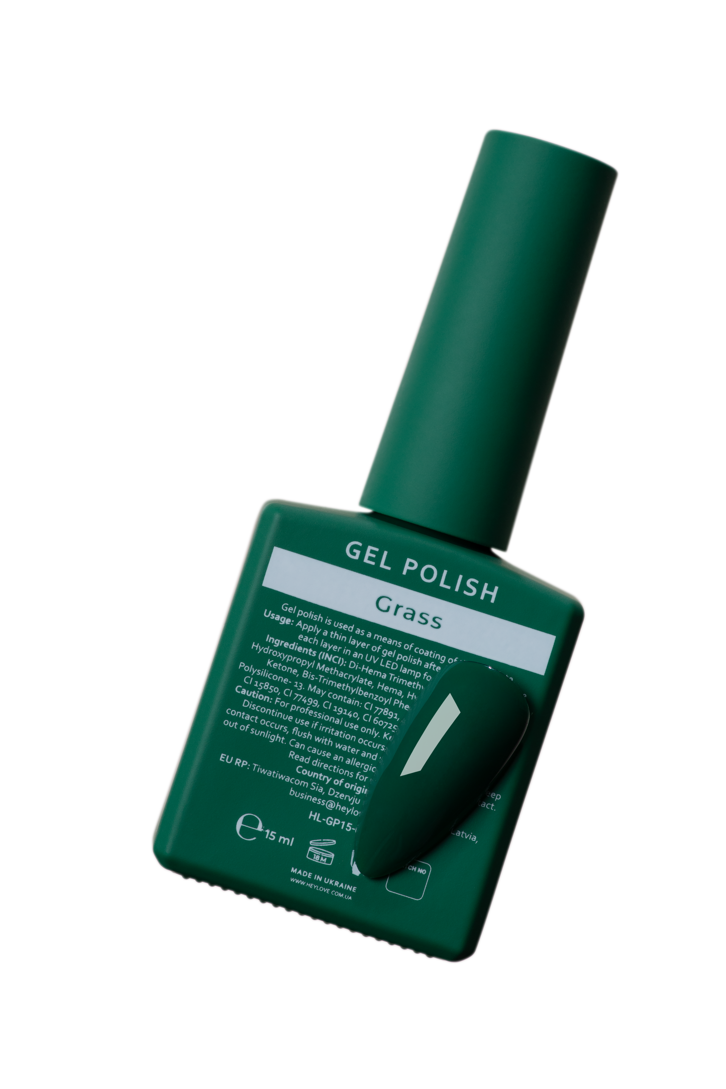 HEYLOVE. GEL POLISH, GRASS, 15 ML