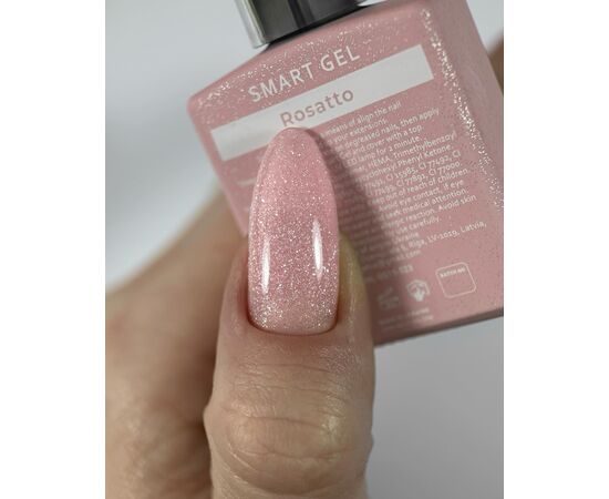 HELLO. Smart builder gel, ROSATTO, 15 ml, building gel with shimmer
