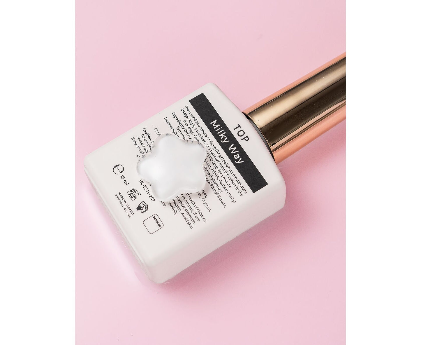 HEYLOVE. "MILKY WAY" TOP COAT, 15 ML
