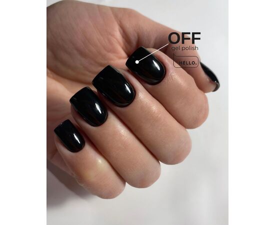 HEYLOVE. Gel Polish, OFF, 15 ml, gel polish, black