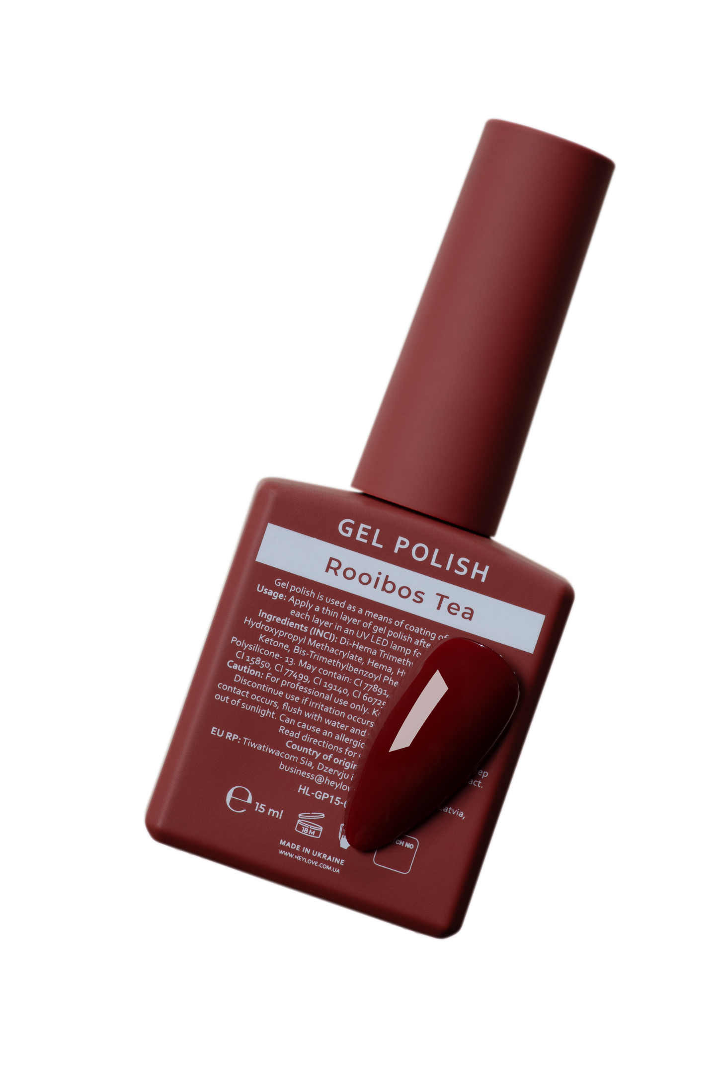 HEYLOVE. GEL POLISH, ROOIBOS TEA, 15 ML