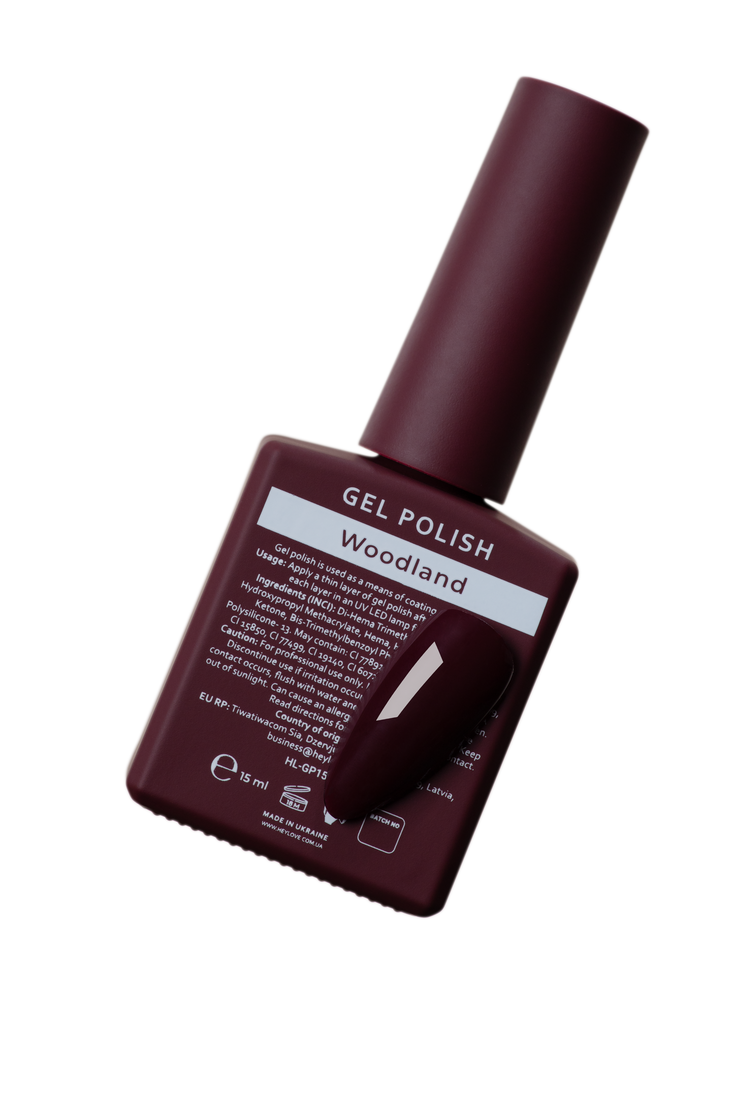 HEYLOVE. GEL POLISH, WOODLAND, 15 ML