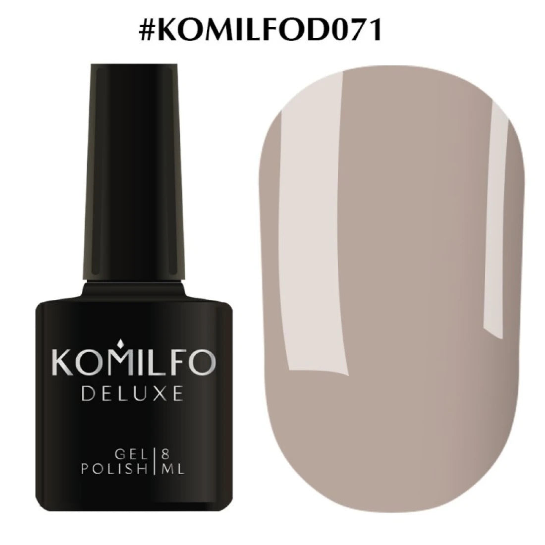 DELUXE GEL POLISH D071, 8 ML KOMILFO