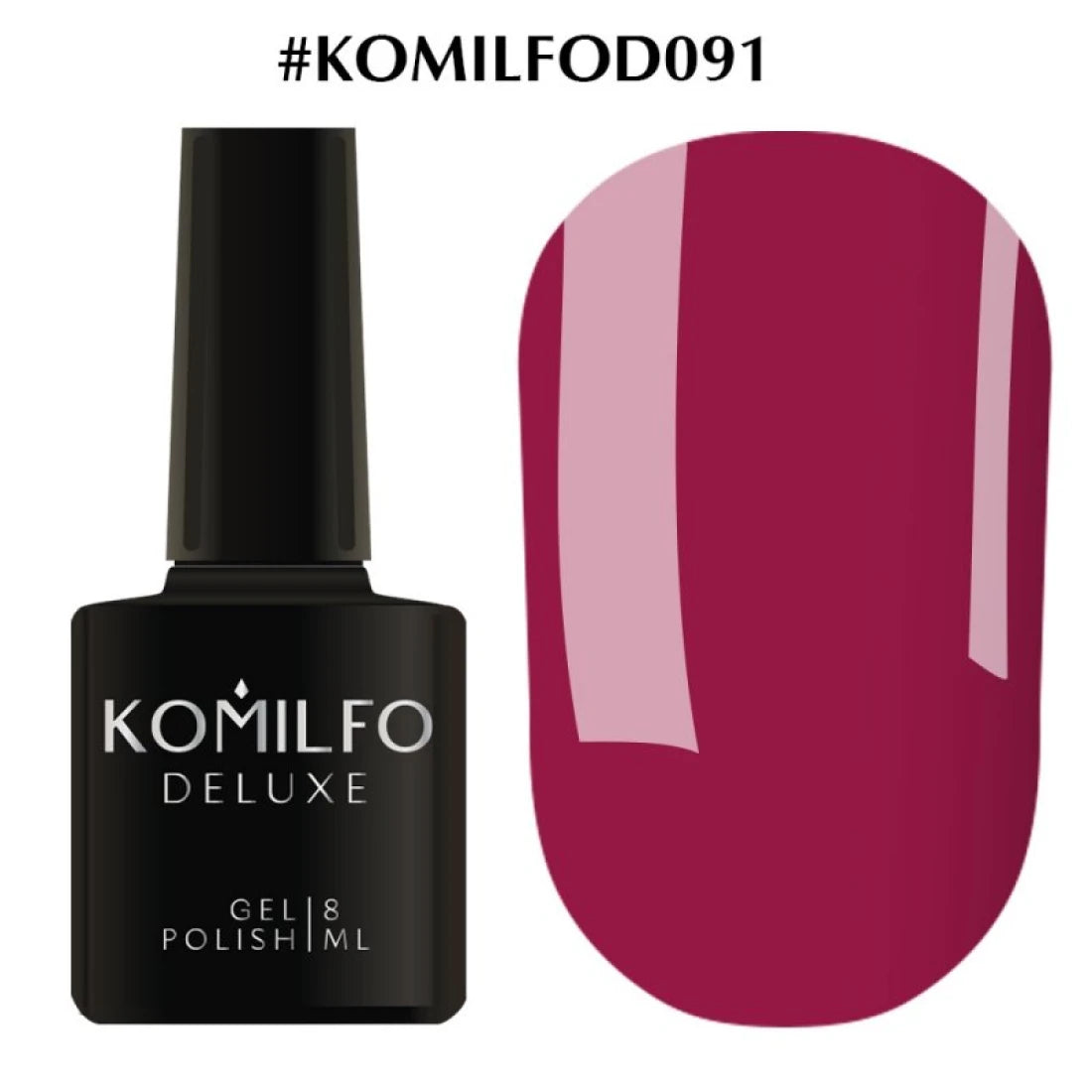 DELUXE GEL POLISH D091, 8 ML KOMILFO