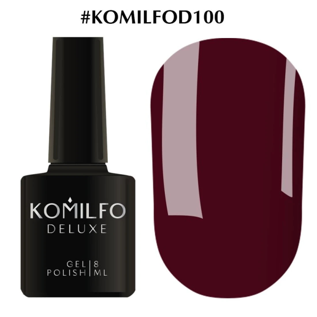 DELUXE GEL POLISH D100, 8 ML KOMILFO