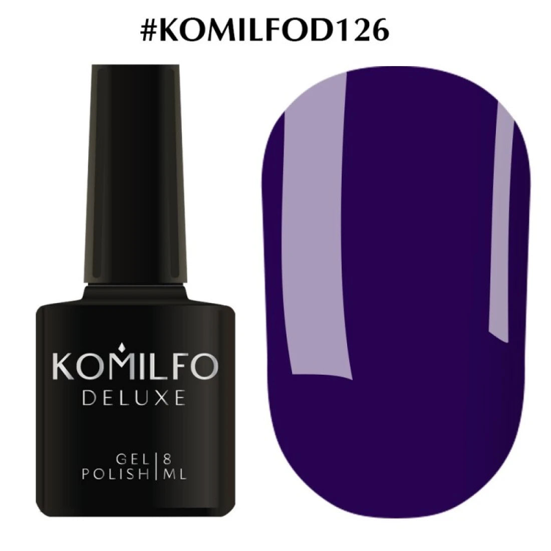 DELUXE GEL POLISH D126, 8 ML KOMILFO