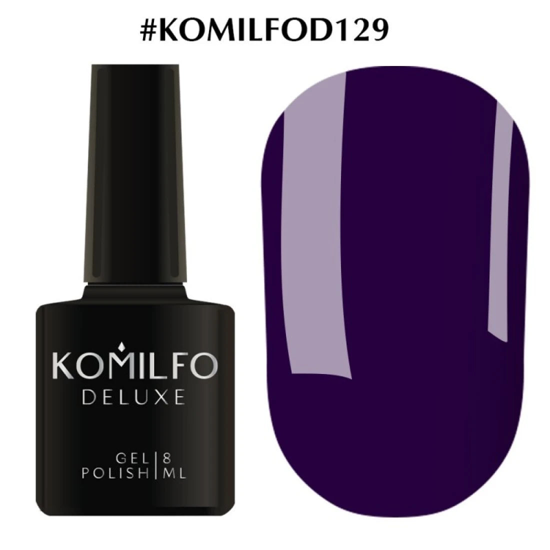 DELUXE GEL POLISH D129, 8 ML KOMILFO