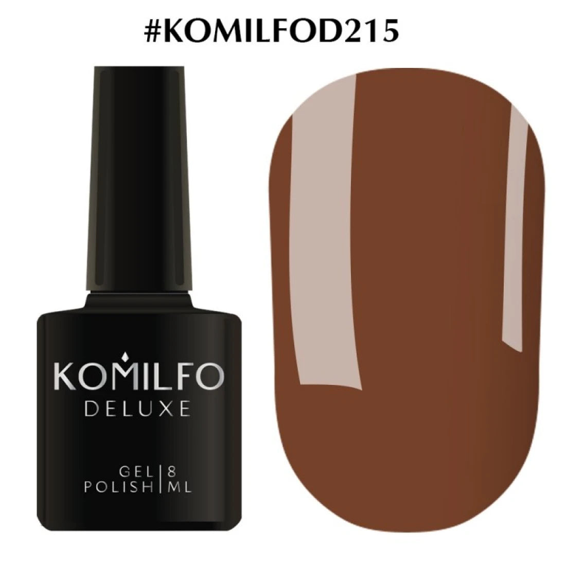 DELUXE GEL POLISH D215, 8 ML KOMILFO