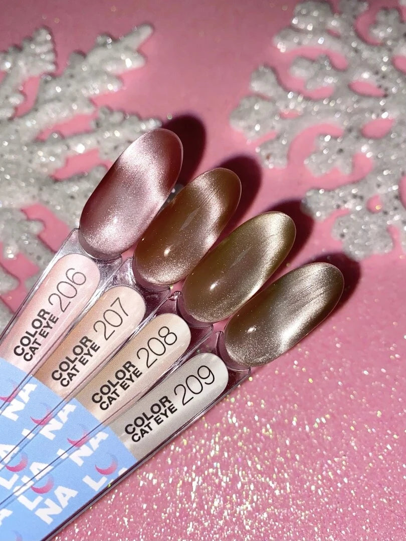 Gel polish Color Cat Eye No. 208