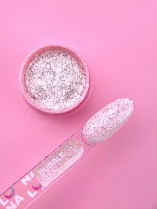 Glitter for nails Bubble Gel No. 1 5ml