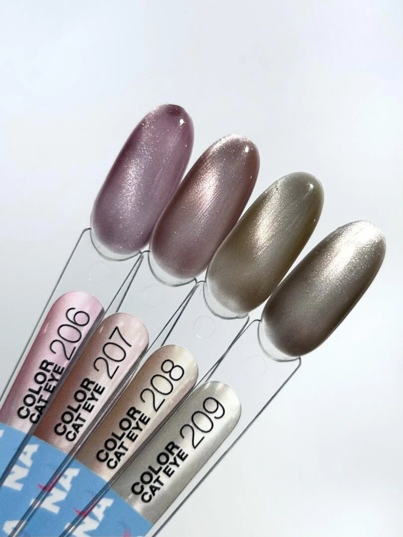 Gel polish Color Cat Eye No. 208