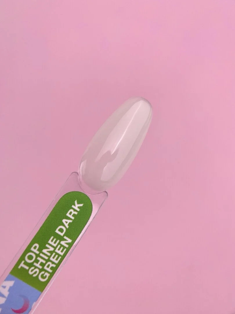 Top for gel polish that glows in the dark Top Shine Dark Green 13ml