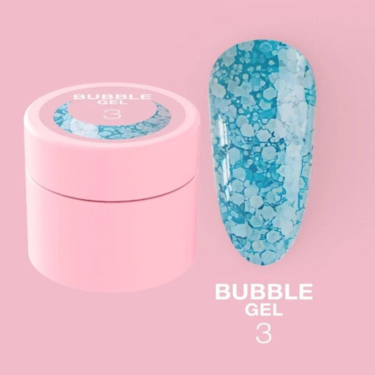 Glitter for nails Bubble Gel No. 3 5ml