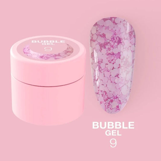 Glitter for nails Bubble Gel No. 9 5ml