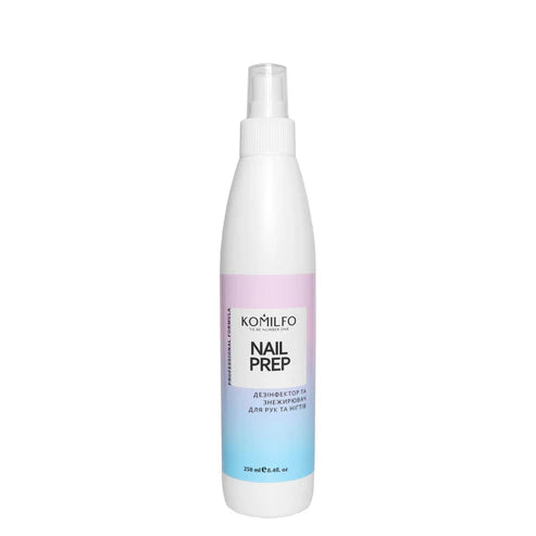 Komilfo Nail Prep – disinfectant and degreaser for nails, 250 ml