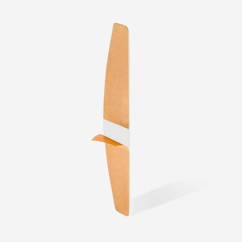 Disposable white files for crescent nail file on a soft foam layer EXPERT 40 100 grit (30 pcs)